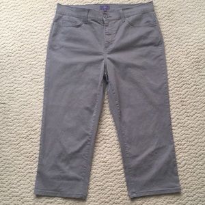 EUC NYDJ Gray Capri Pants Size 12